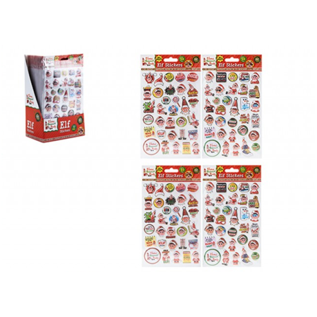 Christmas 30pcs Vinyl Puffy Stickers 36pk