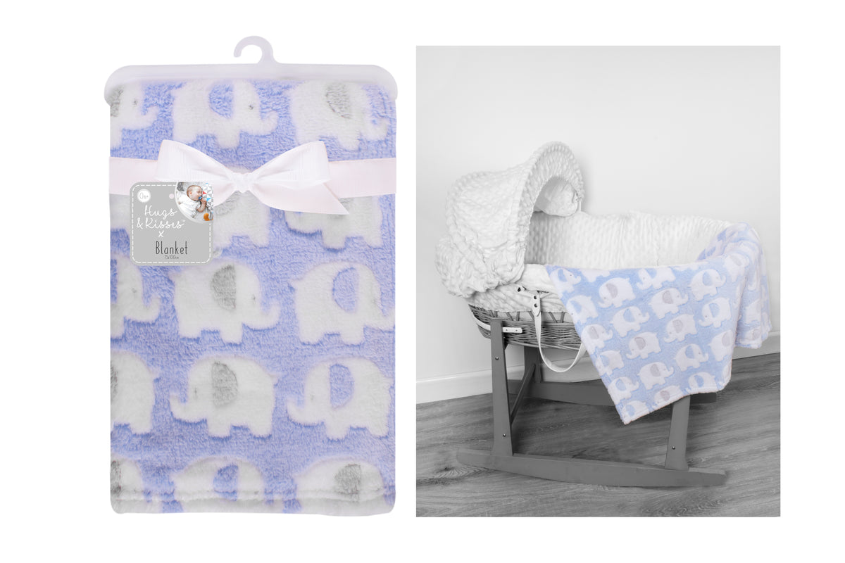 Baby Blanket 70cm x 90cm Elephant - Tiger Feet Ireland