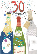 6pk Cards C50 Birthday Age 30 - Tiger Feet Ireland