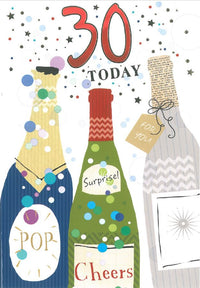 6pk Cards C50 Birthday Age 30 - Tiger Feet Ireland