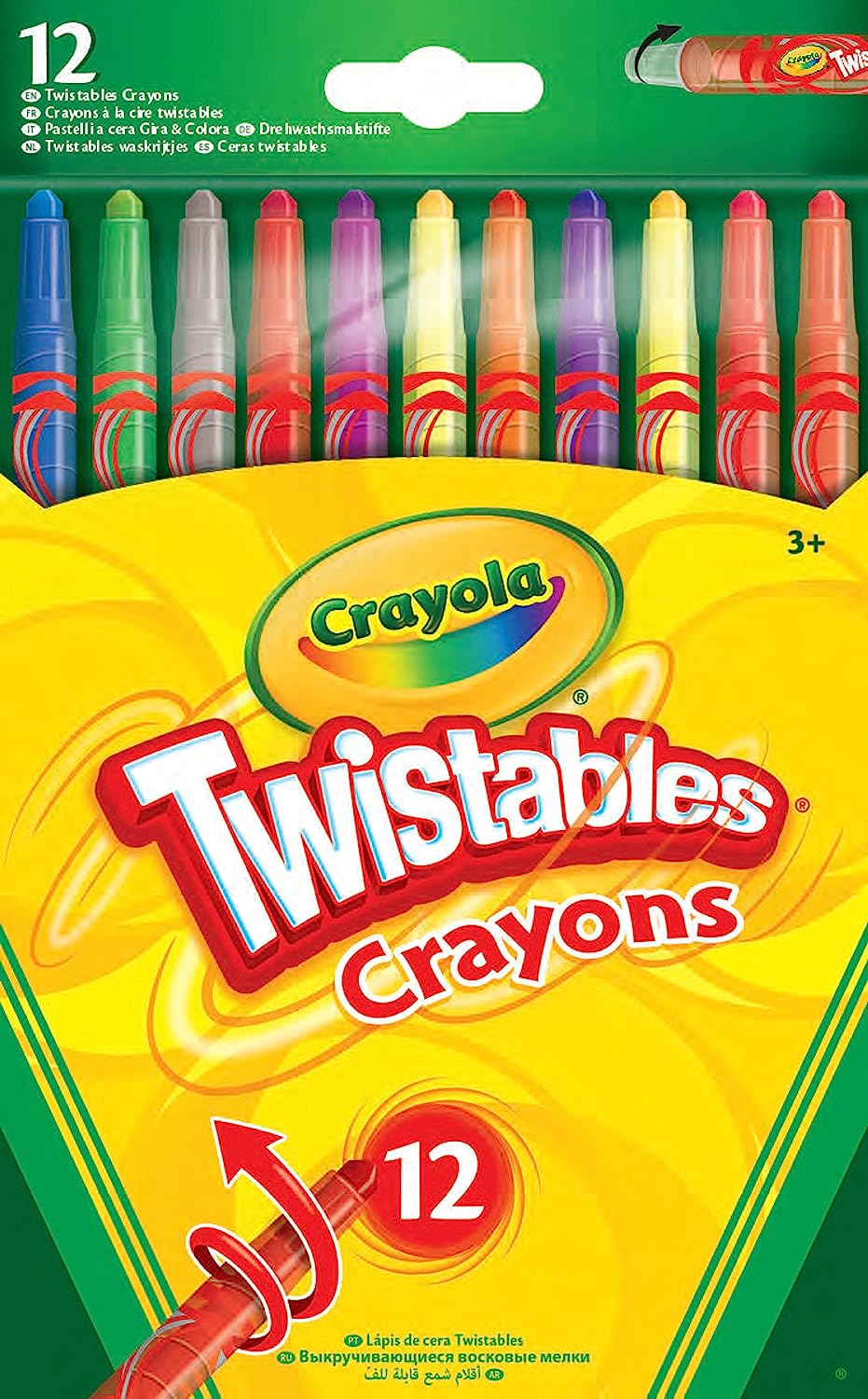 12ct Twistable Crayons - Tiger Feet Ireland
