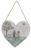 Pebble Heart Plaque 23 x 20cm - Tiger Feet Ireland