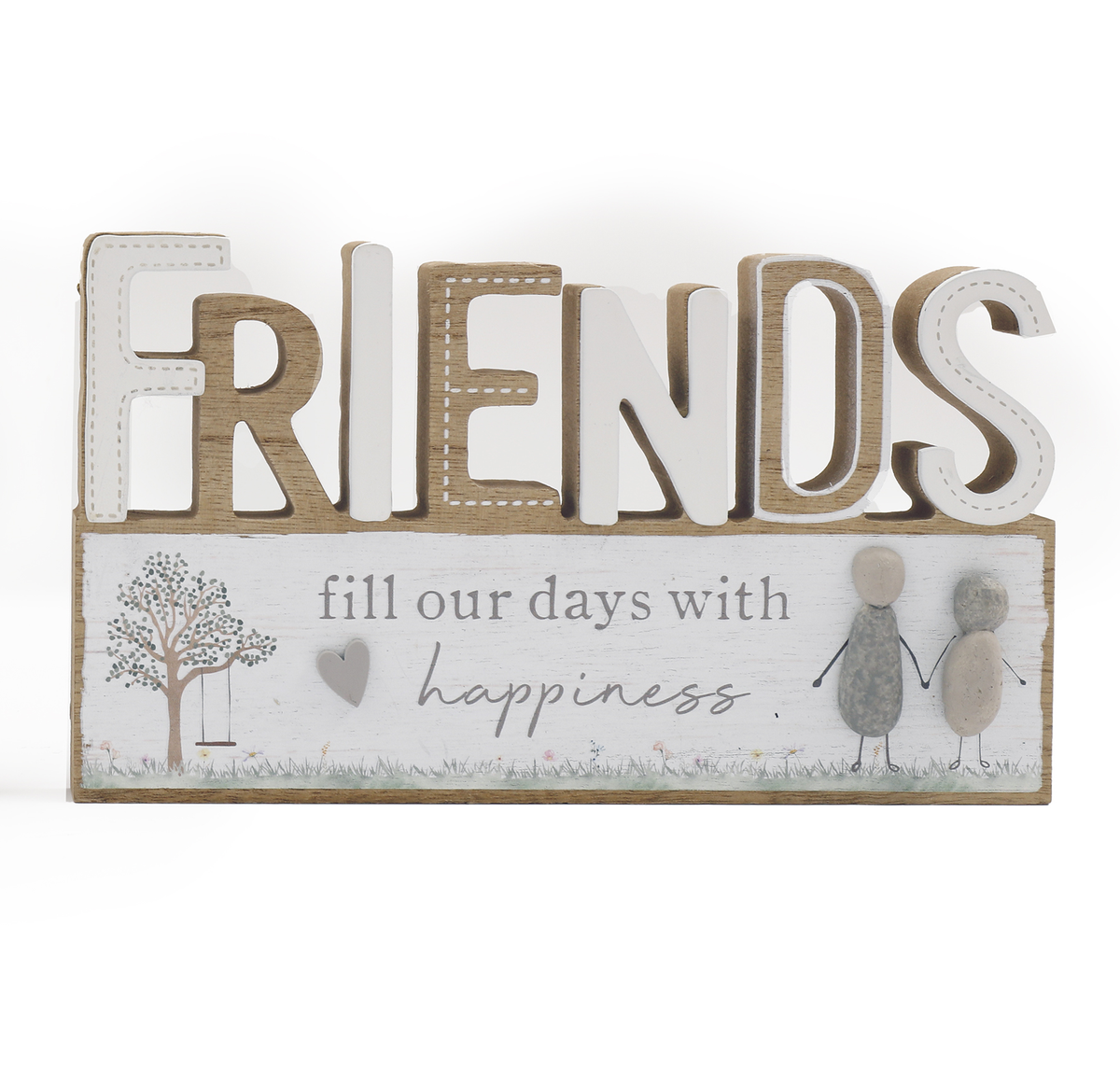 Pebble Friend Plaque 25 x 14cm - Tiger Feet Ireland
