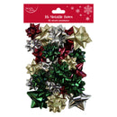 16pcs Bows Metallic Assorted Mix 12pk - Tiger Feet Ireland