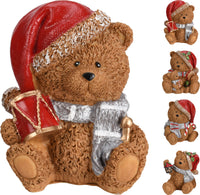 Bear With Xmas Hat Sitting 12pk - Tiger Feet Ireland