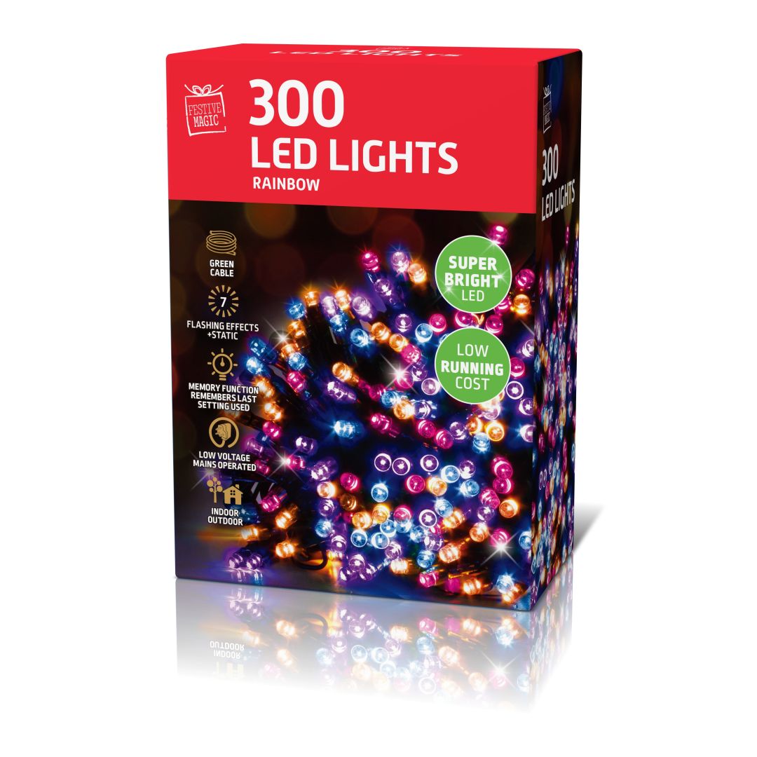 LED Lights 300 Rainbow
