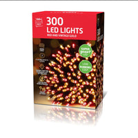 LED Lights 300 Red-Vintage Gold