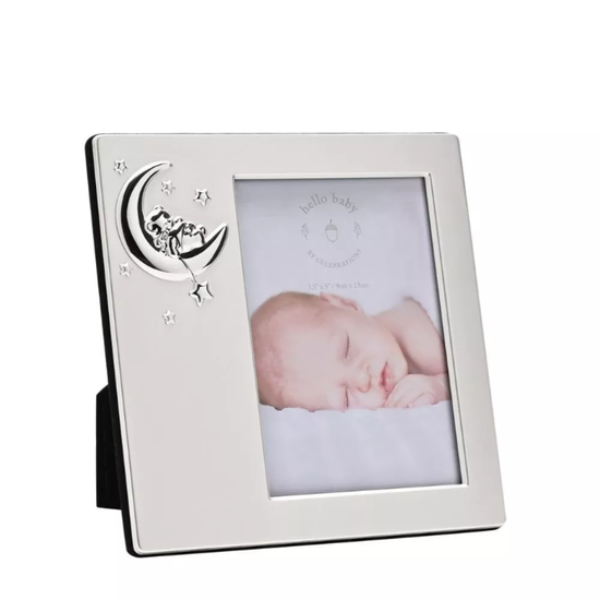 Photo Frame Hello Baby 2 Tone Silverplated With Mo