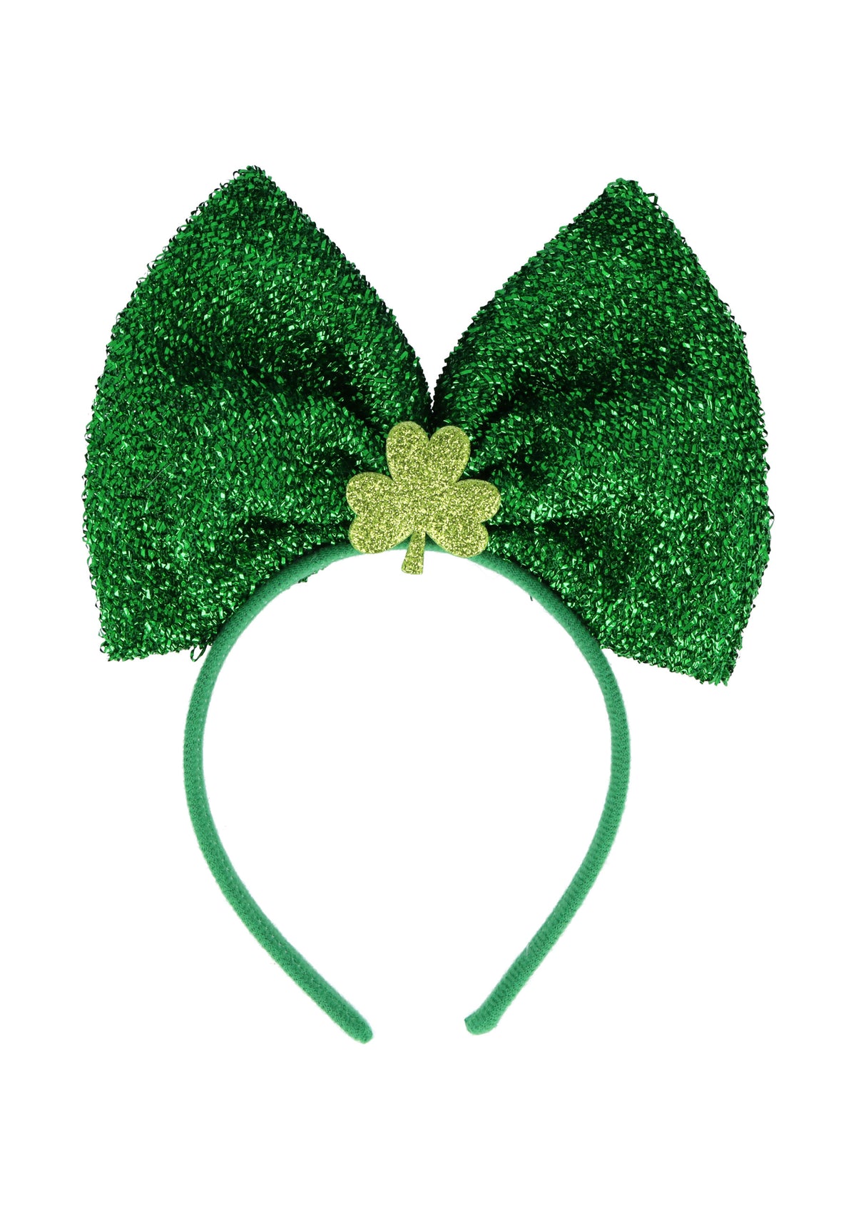 Headband Irish Bow Green Metal Shamrock - Tiger Feet Ireland