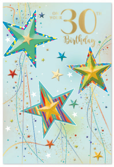 6pk Cards C50 30th Birthday - Tiger Feet Ireland