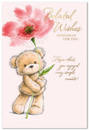 6pk Cards C50 Birthday Belated - Tiger Feet Ireland