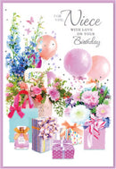 6pk Cards C50 Birthday Niece - Tiger Feet Ireland