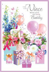 6pk Cards C50 Birthday Niece - Tiger Feet Ireland