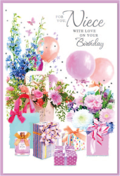 6pk Cards C50 Birthday Niece - Tiger Feet Ireland