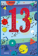 6pk Cards C50 13th Birthday - Tiger Feet Ireland