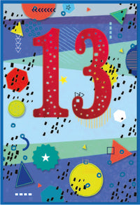 6pk Cards C50 13th Birthday - Tiger Feet Ireland