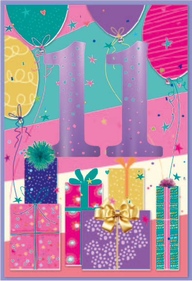 6pk Cards C50 11th Birthday - Tiger Feet Ireland