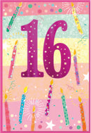 6pk Cards C50 16th Birthday - Tiger Feet Ireland