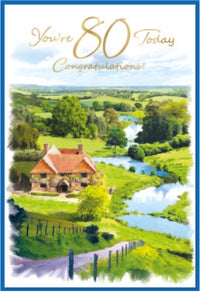 6pk Cards C50 80th Birthday - Tiger Feet Ireland