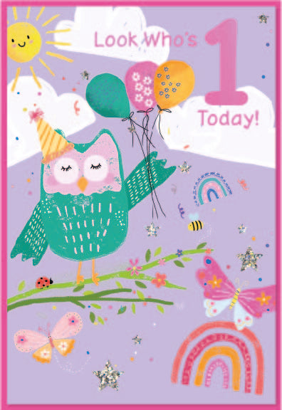 6pk Cards C50 1st Birthday - Tiger Feet Ireland