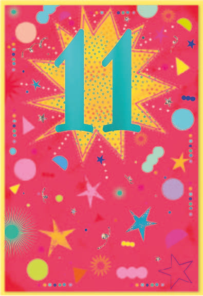 6pk Cards C50 11th Birthday - Tiger Feet Ireland