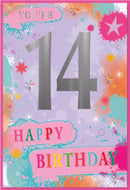 6pk Cards C50 14th Birthday - Tiger Feet Ireland