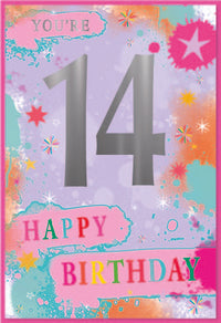 6pk Cards C50 14th Birthday - Tiger Feet Ireland