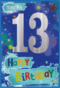 6pk Cards C50 13th Birthday - Tiger Feet Ireland