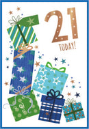 6pk Cards C50 21st Birthday - Tiger Feet Ireland