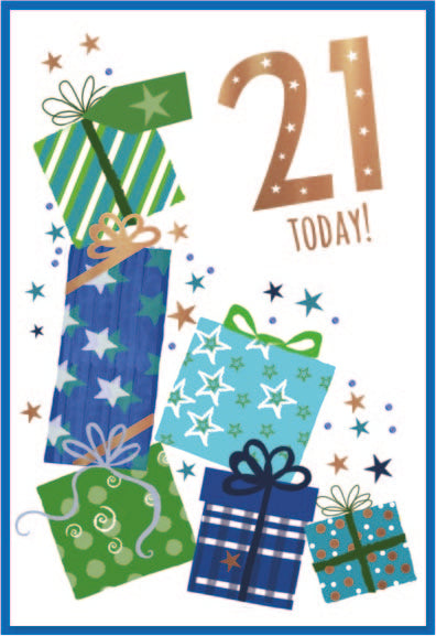 6pk Cards C50 21st Birthday - Tiger Feet Ireland