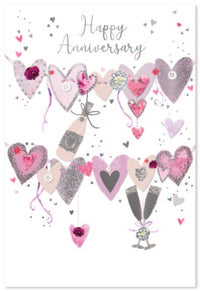 6pk Cards C50 Happy Anniversary - Tiger Feet Ireland