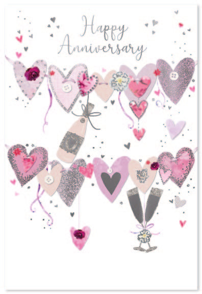 6pk Cards C50 Happy Anniversary - Tiger Feet Ireland