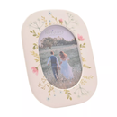 Ceramic Photo Frame 4inx6in Oval Floral - Tiger Feet Ireland