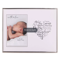Silver Heart Frame 4inx6in Baby - Tiger Feet Ireland