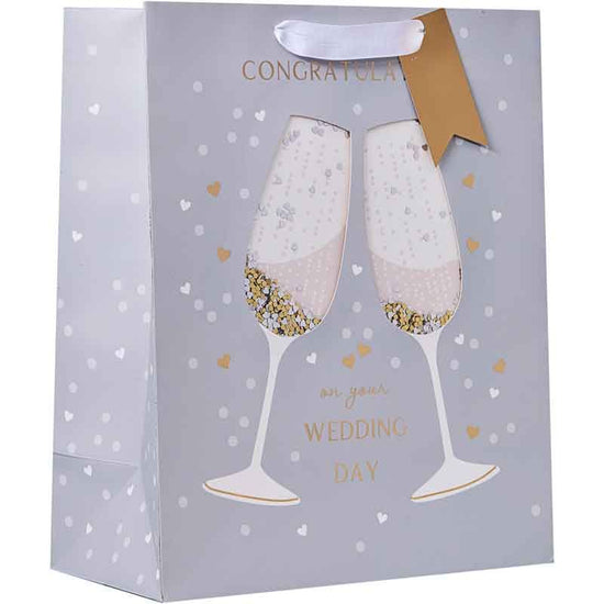 6pk Giftbags Champagne Confetti Large
