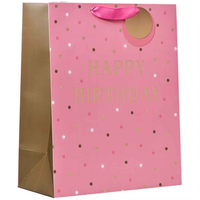 Partisan 6 Pack Gift Bag Happy Birthday Pink Large - Tiger Feet Ireland