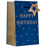 Partisan 6 Pack Gift Bag Happy Birthday Blue Small - Tiger Feet Ireland
