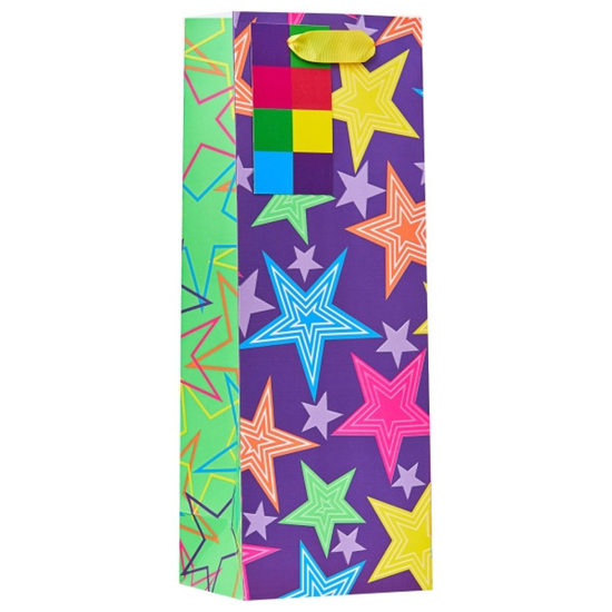 6pk Giftbags Stars Bottle