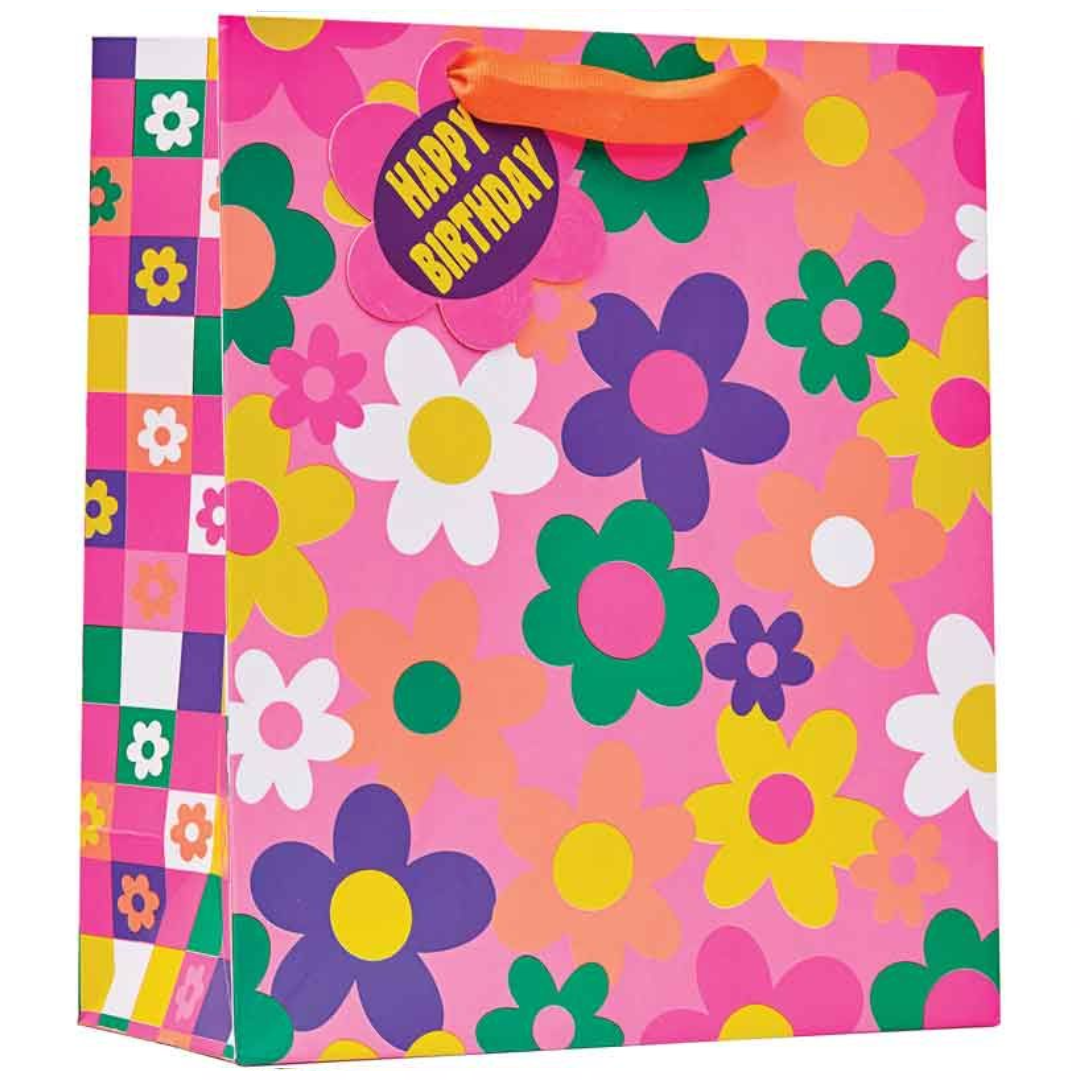 Partisan 6 Pack Gift Bag Flower Power Medium - Tiger Feet Ireland