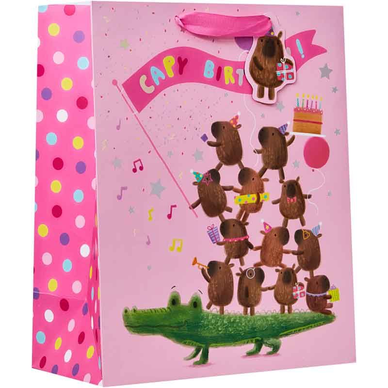 Partisan 6 Pack Gift Bag Capy Birthday Large - Tiger Feet Ireland