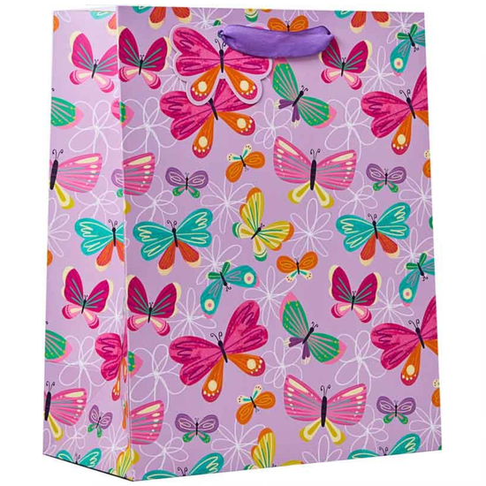 6pk Giftbags Butterfly Large