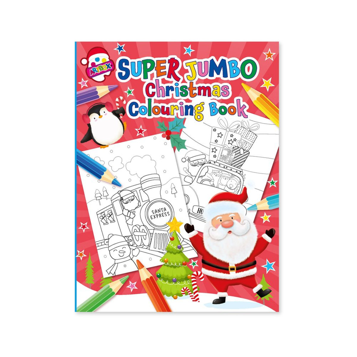 Tallon Colouring Book Christmas Jumbo 6pk