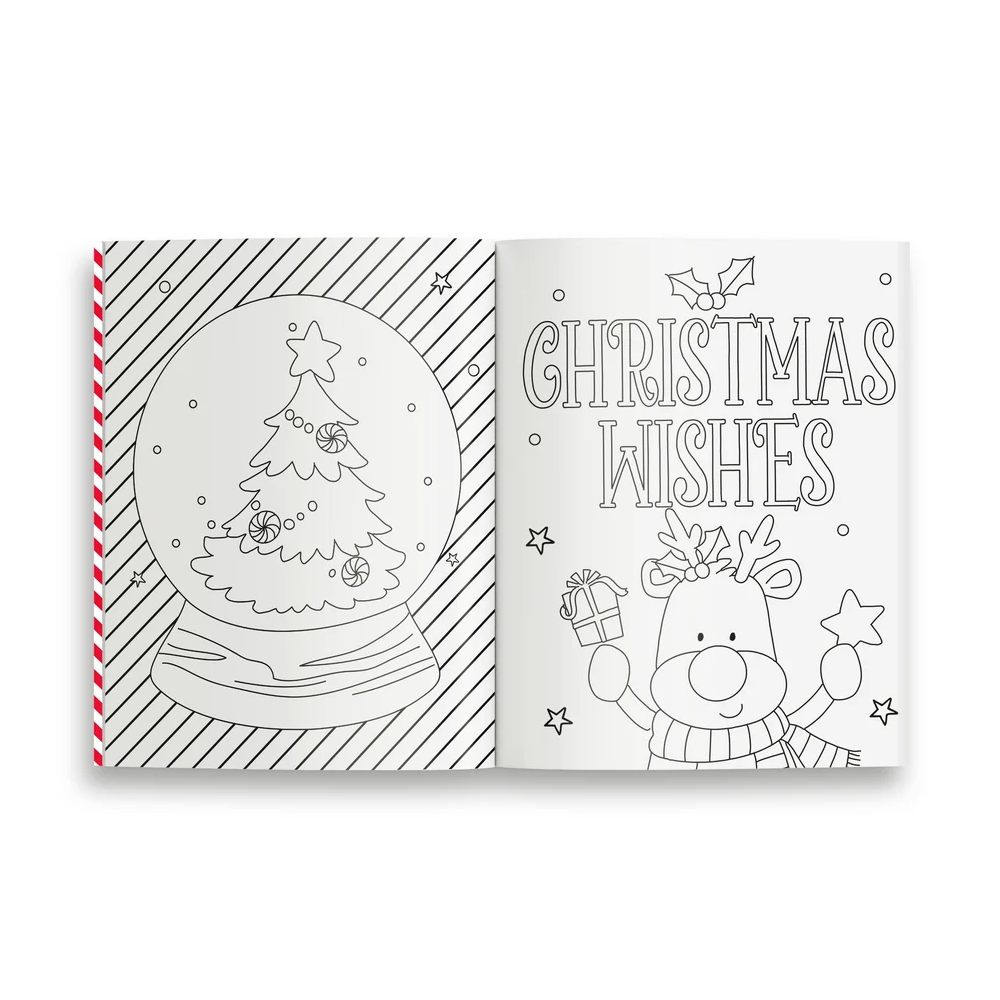 Eurowrap Colouring Book Christmas 12pk