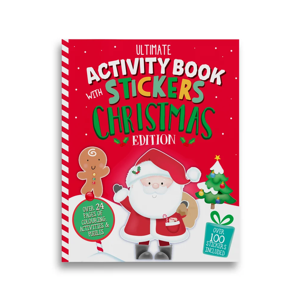 Eurowrap Sticker Activity Book Christmas 12pk