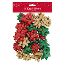16pcs Trend Kraft Bows 12pk - Tiger Feet Ireland