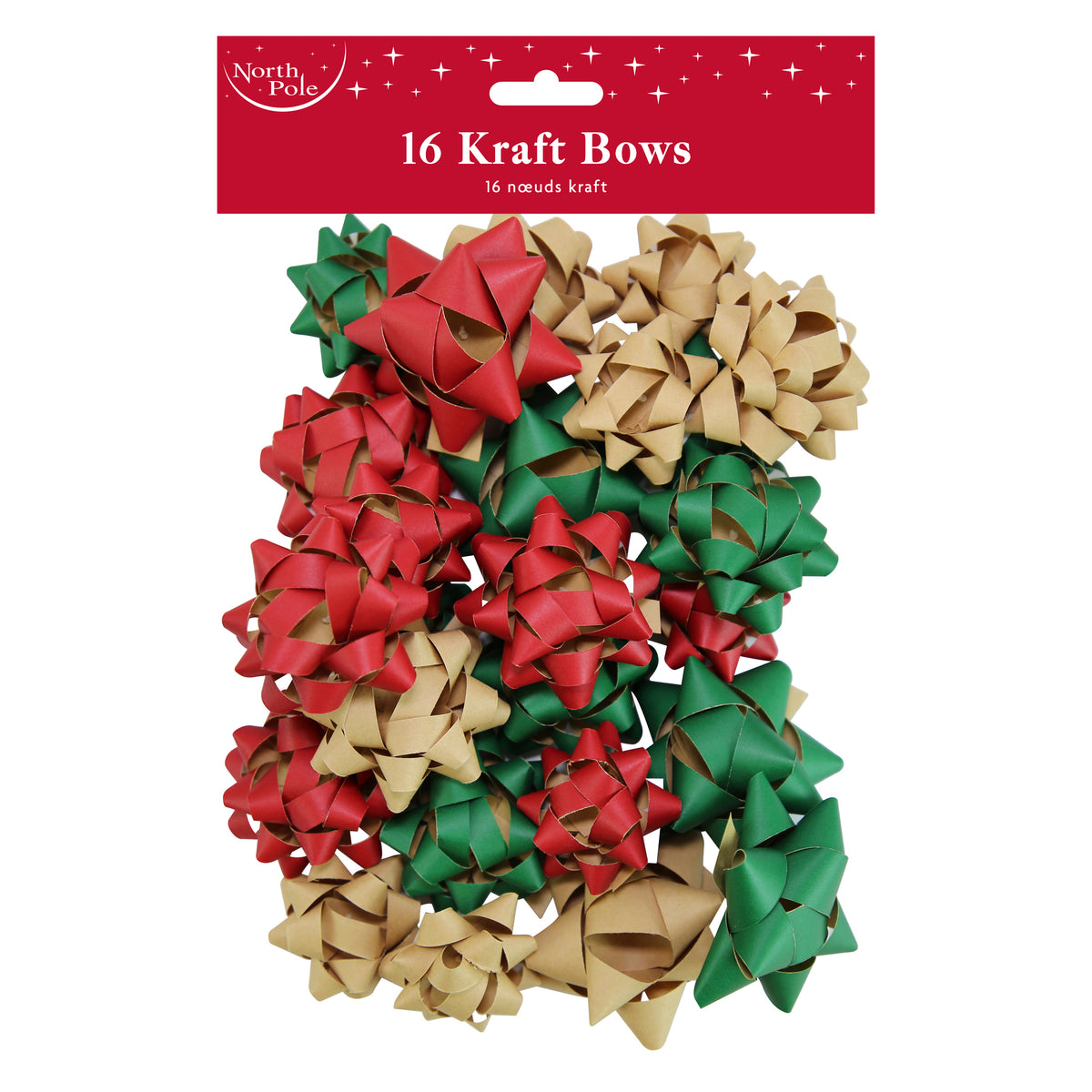 16pcs Trend Kraft Bows 12pk - Tiger Feet Ireland