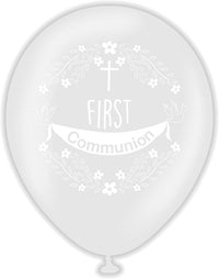 25ct Latex Blln First Communion - Tiger Feet Ireland