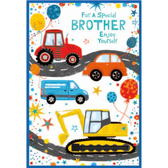 Simon Elvin 6 Pack Cards C50 Birthday Brother