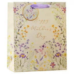 Gift Bags Mother's Day Wild Flower Large 6pk - Tiger Feet Ireland