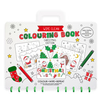Xmas Wipe Clean Colouring Book 6pk